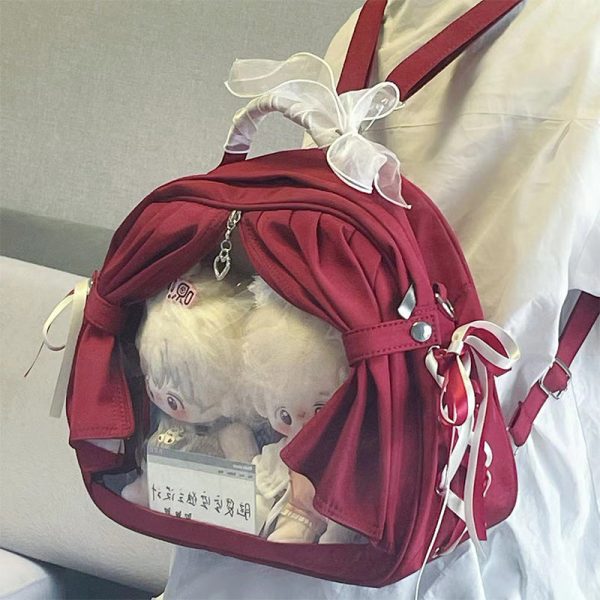 Ita Backpack with Clear Window for Plushies and Pins — ita backpack detail view