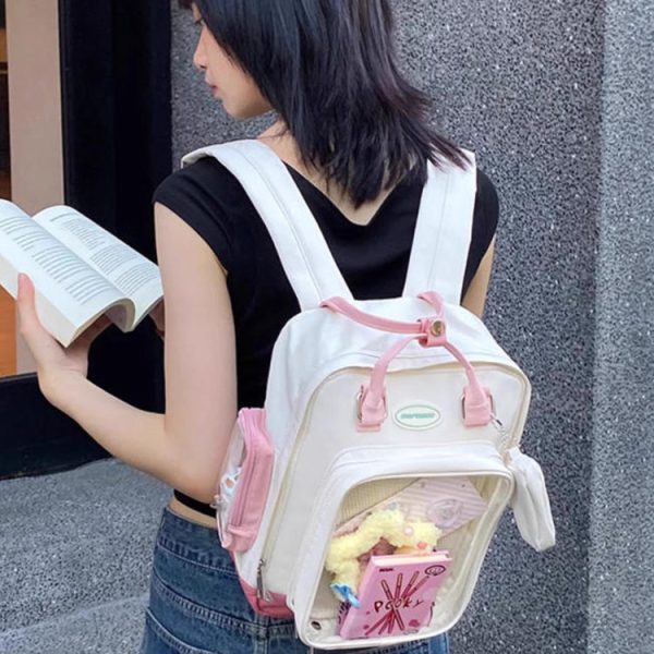 Ita Backpack with Clear Window for Plushies and Pins — ita backpack detail view