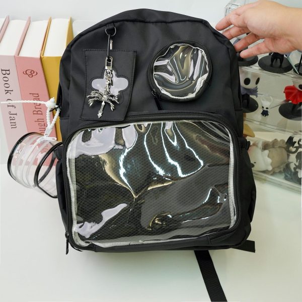 Ita Backpack with Clear Window for Plushies and Pins — ita backpack detail view