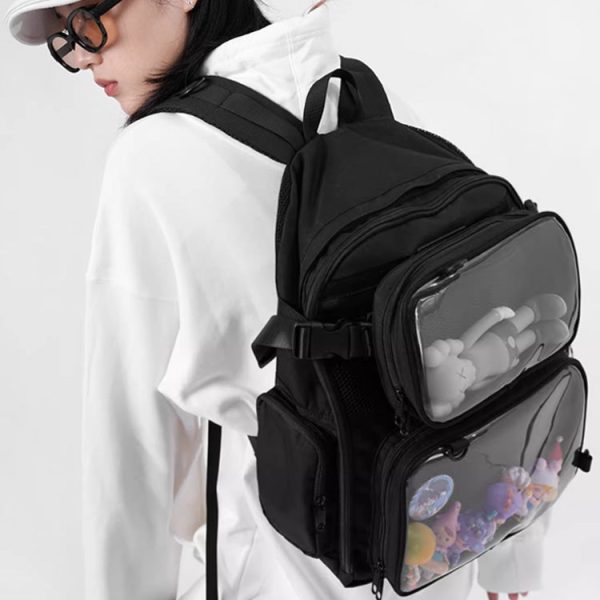 Ita Backpack with Included Insert for Pin Display — ita backpack detail view