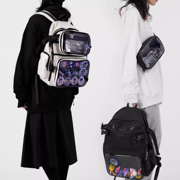 Ita Backpack with Included Insert for Pin Display — ita backpack detail view