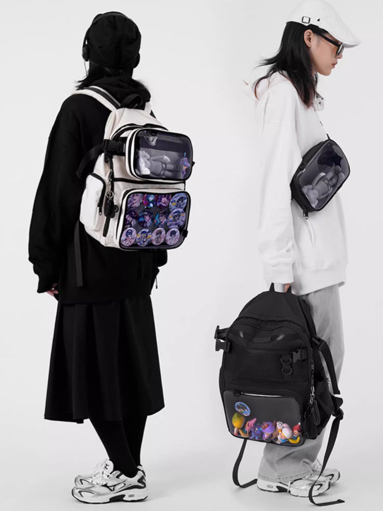Ita Backpack with Included Insert for Pin Display Ita Backpack with Included Insert for Pin Display — ita backpack detail view
