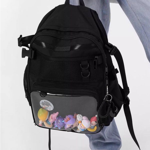 Ita Backpack with Included Insert for Pin Display — ita backpack detail view