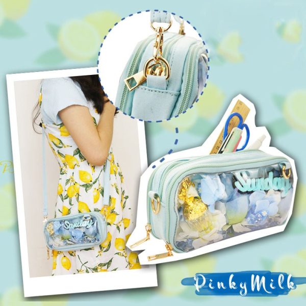 Ita Bag for Plushies and Pins — ita bag with clear display window