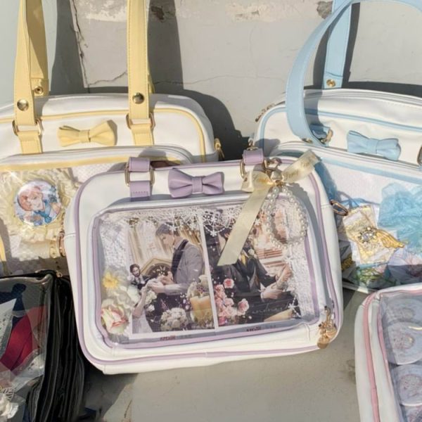 Ita Bag with Clear Window for Pin Display — ita bag with clear display window