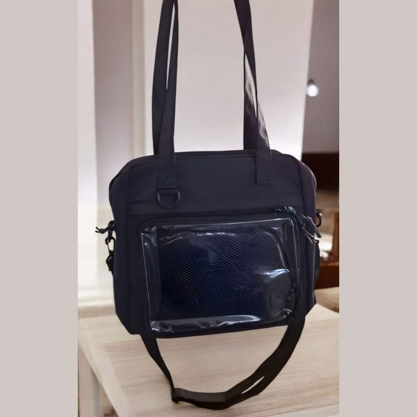Ita Bag with Clear Window for Pin Display — ita bag detail view