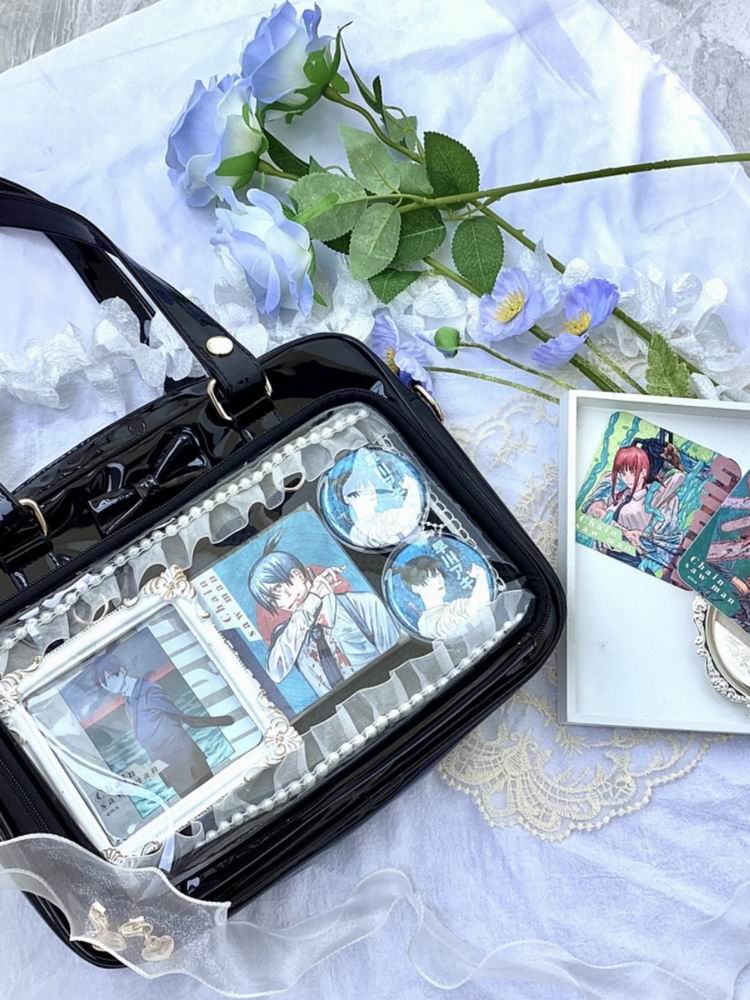 Ita Bag with Clear Window for Pin Display Ita Bag with Clear Window for Pin Display — ita bag detail view