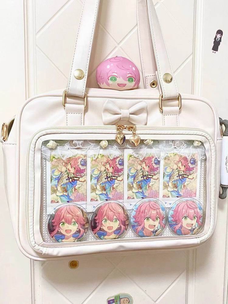 Ita Bag with Clear Window for Pin Display Ita Bag with Clear Window for Pin Display — ita bag detail view