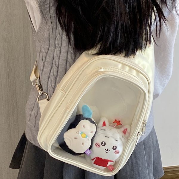 Ita Bag with Clear Window for Plushies and Pins — ita bag with clear display window