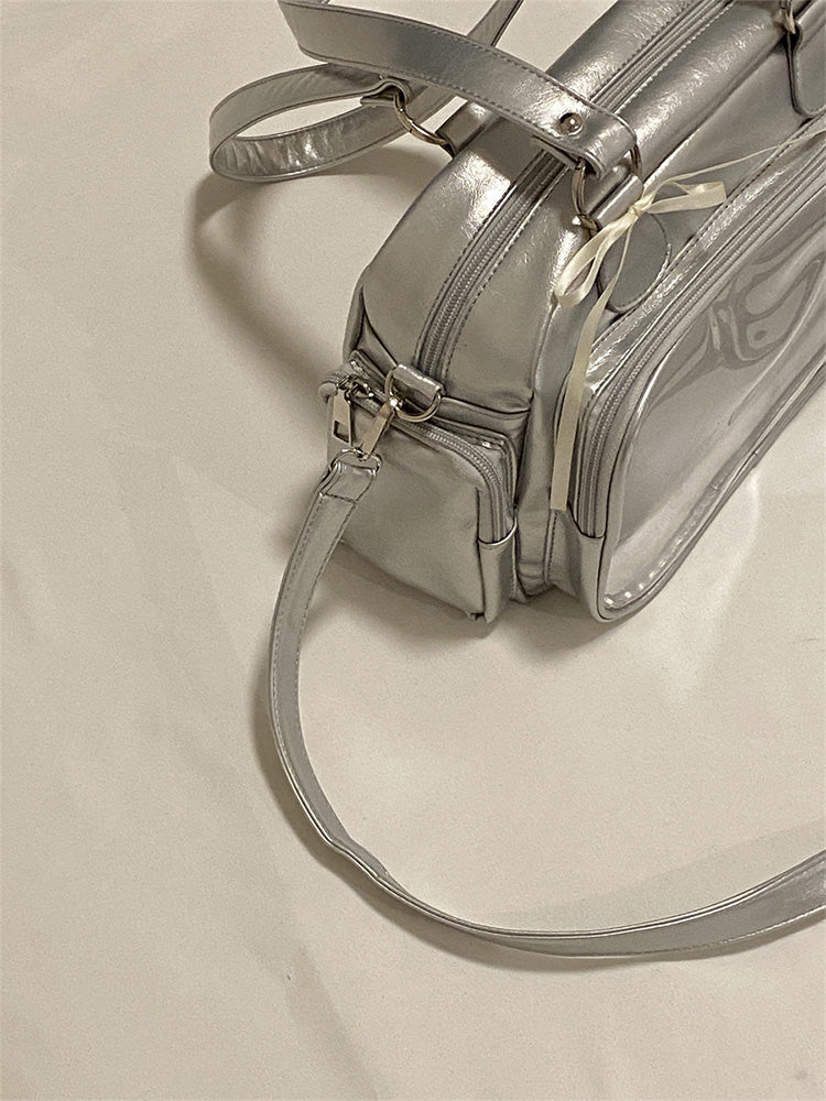 Ita Bag with Clear Window for Plushies and Pins Ita Bag with Clear Window for Plushies and Pins — ita bag detail view