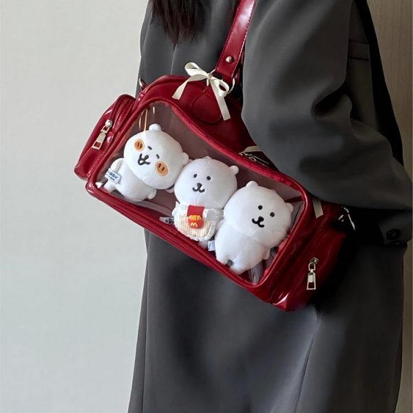 Ita Bag with Clear Window for Plushies and Pins — ita bag detail view