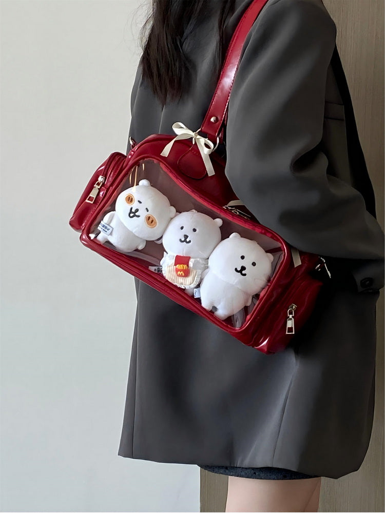 Ita Bag with Clear Window for Plushies and Pins Ita Bag with Clear Window for Plushies and Pins — ita bag detail view