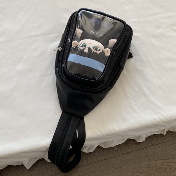 Ita Bag with Clear Window for Plushies and Pins — ita bag detail view