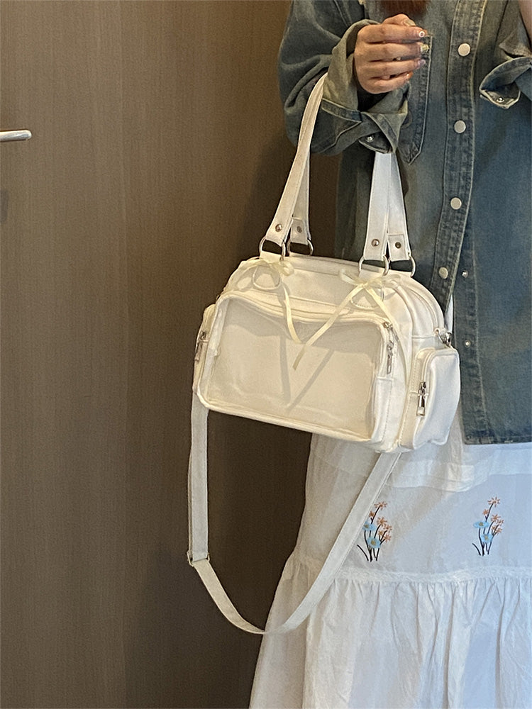 Ita Bag with Clear Window for Plushies and Pins Ita Bag with Clear Window for Plushies and Pins — ita bag detail view