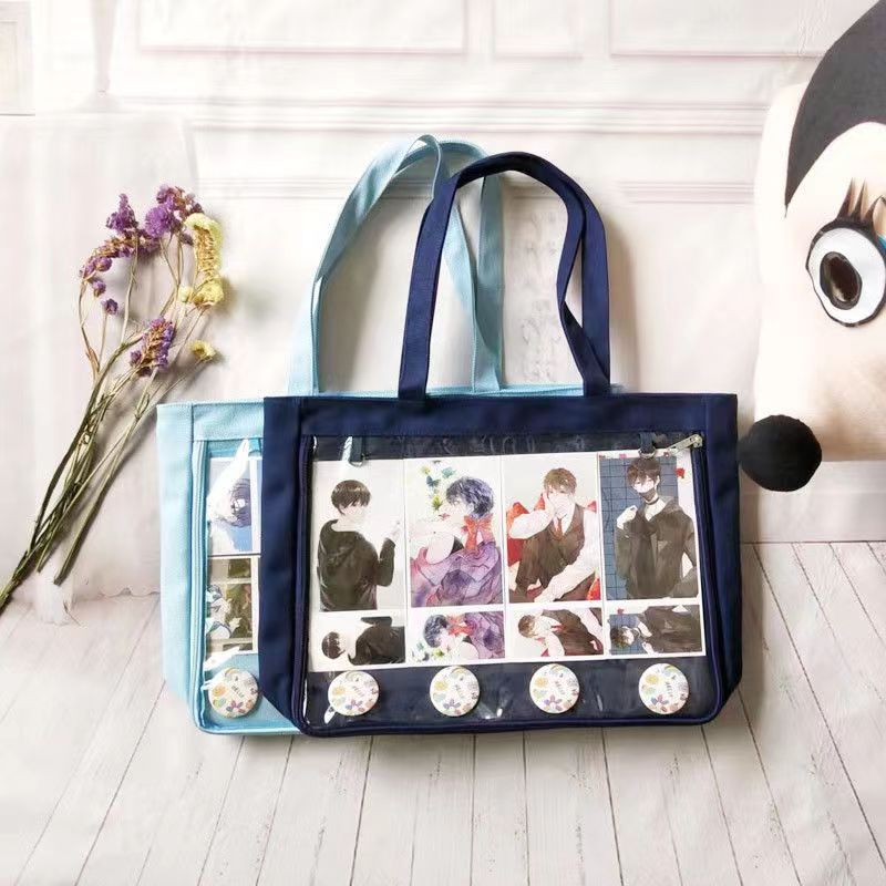 Ita Bag with Clear Window for Plushies and Pins Ita Bag with Clear Window for Plushies and Pins — ita bag detail view