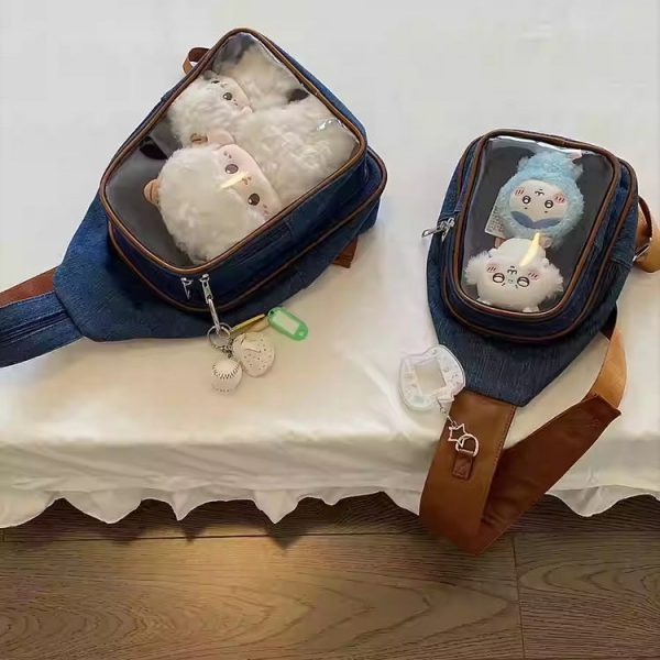 Ita Bag with Clear Window for Plushies and Pins — ita bag detail view