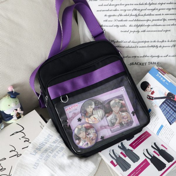 Ita Bag with Clear Window for Plushies and Pins — ita bag detail view