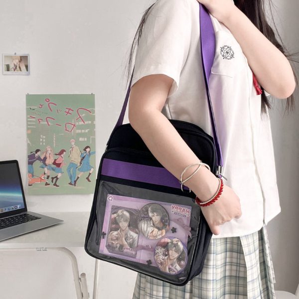 Ita Bag with Clear Window for Plushies and Pins — ita bag detail view