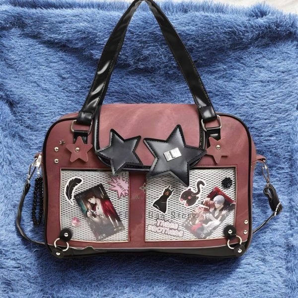 Ita Crossbody Bag for Pin Display — crossbody ita bag detail view