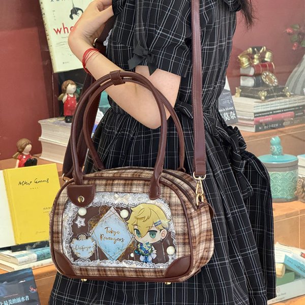 Ita Crossbody Bag with Clear Window for Plushies and Pins — crossbody ita bag detail view