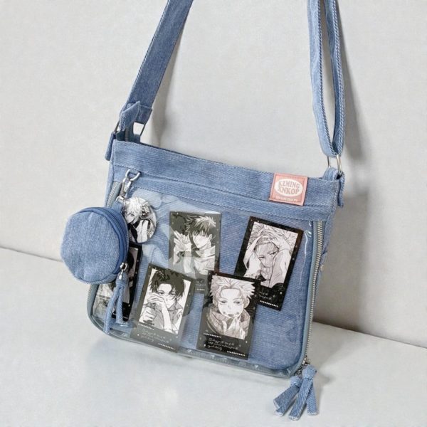 Ita Crossbody Bag with Clear Window for Plushies and Pins — crossbody ita bag with clear display window