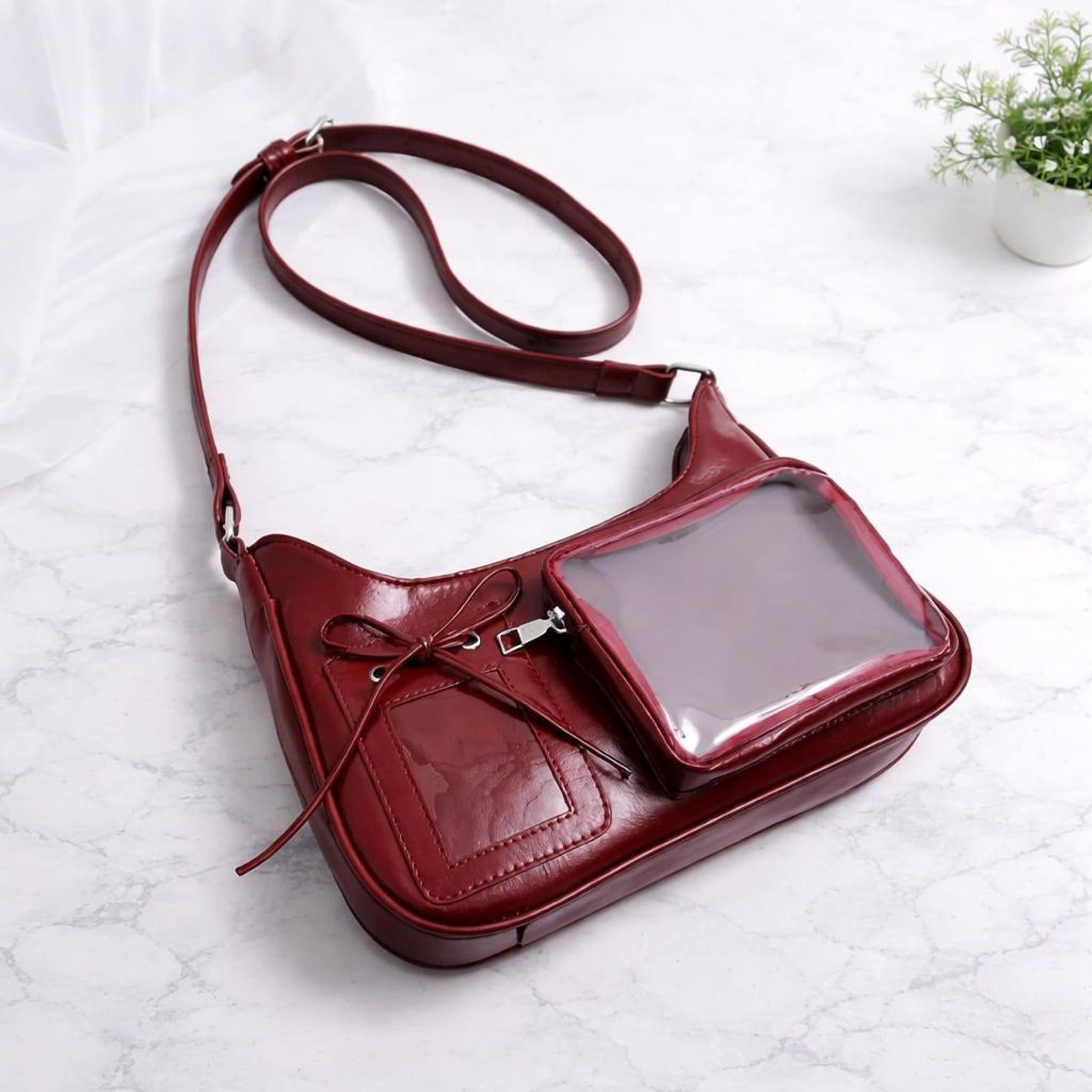 Ita Crossbody Bag with Clear Window for Plushies and Pins Ita Crossbody Bag with Clear Window for Plushies and Pins — crossbody ita bag with clear display window