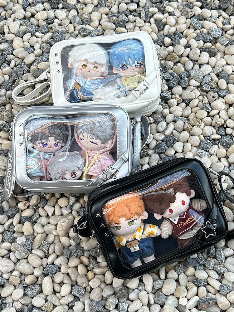 Ita Crossbody Bag with Clear Window for Plushies and Pins
