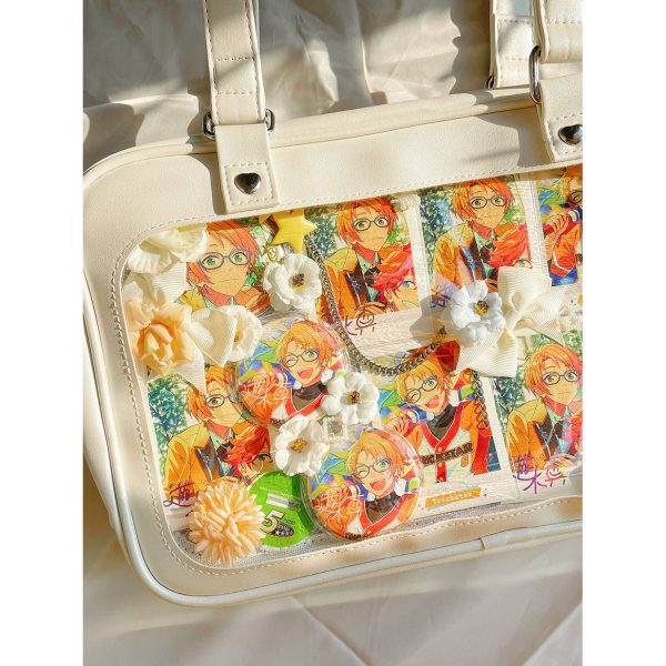 Ita Handbag with Clear Window for Plushies and Pins — ita bag insert detail view