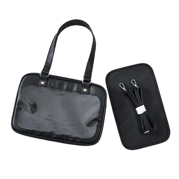 Ita Handbag with Clear Window for Plushies and Pins — ita bag insert detail view