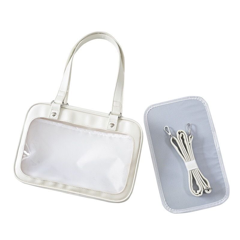 Ita Handbag with Clear Window for Plushies and Pins Ita Handbag with Clear Window for Plushies and Pins — ita bag insert detail view
