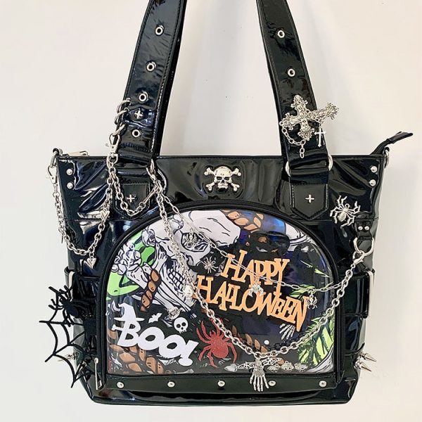 Ita Shoulder Bag for Plushies and Pins — crossbody ita bag detail view