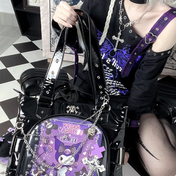 Ita Shoulder Bag for Plushies and Pins — crossbody ita bag detail view