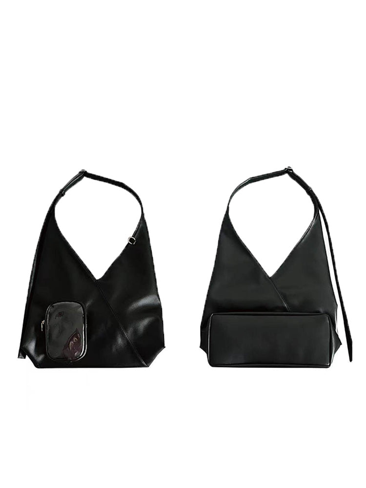 Ita Shoulder Bag with Clear Window for Plushies and Pins Ita Shoulder Bag with Clear Window for Plushies and Pins — crossbody ita bag detail view