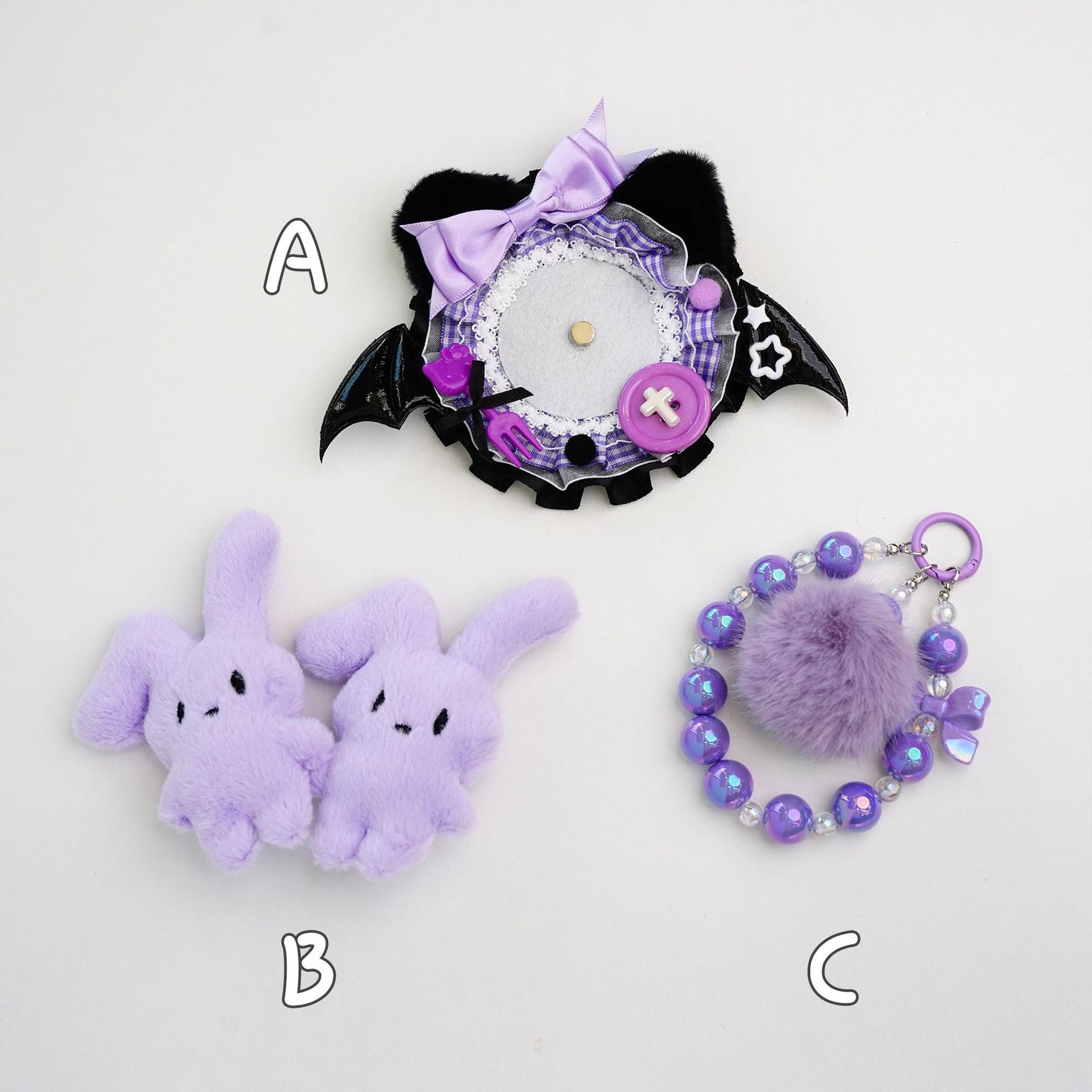 Ita Shoulder Bag with Clear Window for Plushies and Pins Ita Shoulder Bag with Clear Window for Plushies and Pins — crossbody ita bag detail view