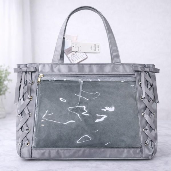 Ita Shoulder Bag with Clear Window for Plushies and Pins — crossbody ita bag detail view