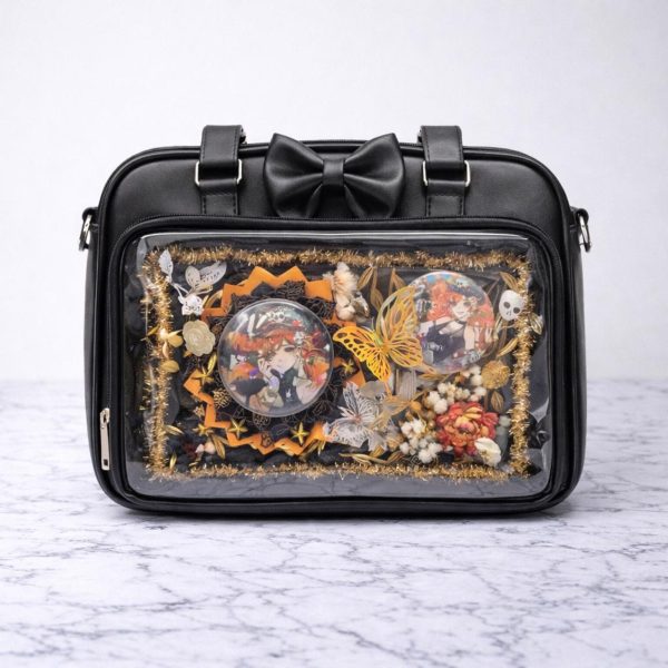 Ita Shoulder Bag with Clear Window for Plushies and Pins — crossbody ita bag with clear display window