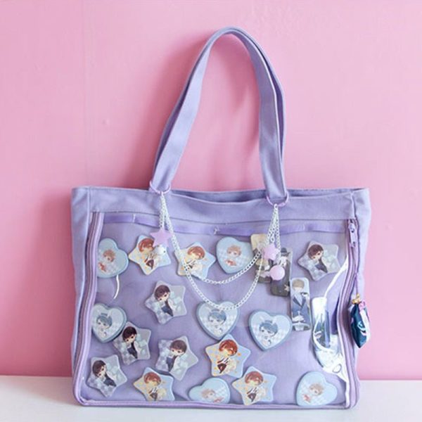 Ita Tote Bag with Clear Window — ita tote bag with clear display window