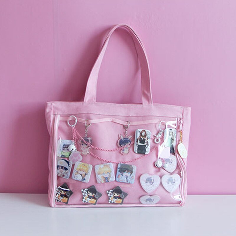 Ita Tote Bag with Clear Window Ita Tote Bag with Clear Window — ita tote bag detail view