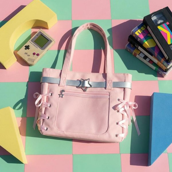 Kawaii Convertible Ita Bag for Pin Display — ita bag with clear display window
