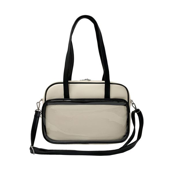 Kawaii Convertible Ita Bag with Clear Window — ita bag detail view