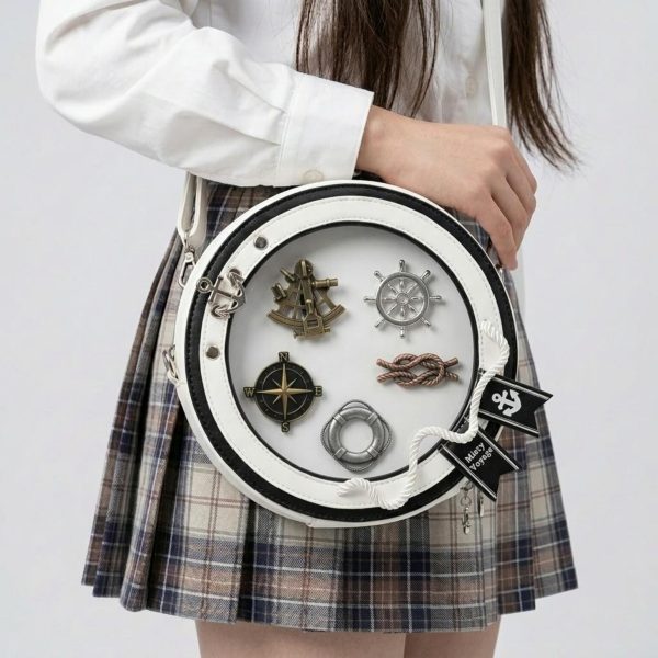 Kawaii Convertible Ita Bag with Clear Window for Pin Display — ita bag with clear display window