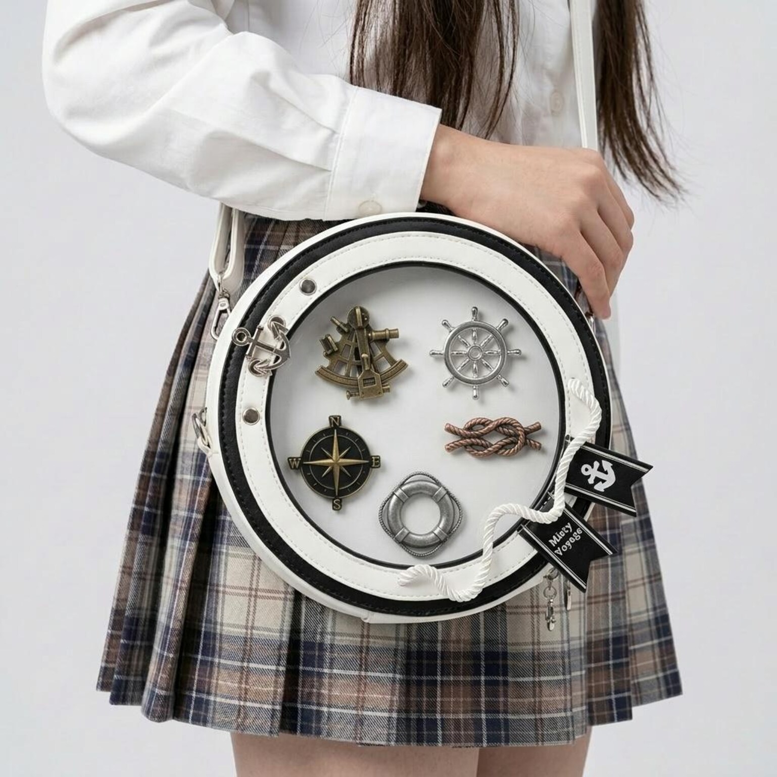 Kawaii Convertible Ita Bag with Clear Window for Pin Display Kawaii Convertible Ita Bag with Clear Window for Pin Display — ita bag with clear display window