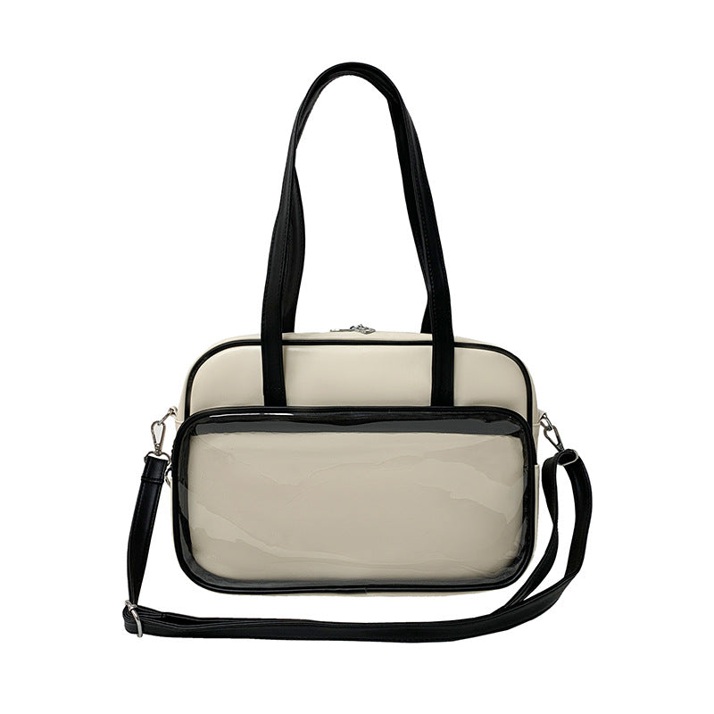 Kawaii Convertible Ita Bag with Clear Window Kawaii Convertible Ita Bag with Clear Window — ita bag detail view