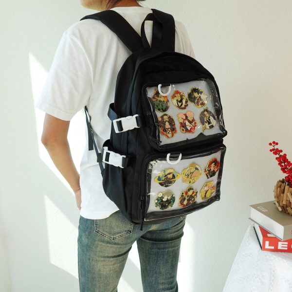 Kawaii Ita Backpack for Pin Display — ita backpack detail view