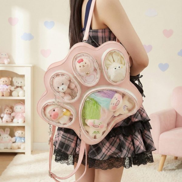Kawaii Ita Backpack for Pin Display — ita backpack detail view
