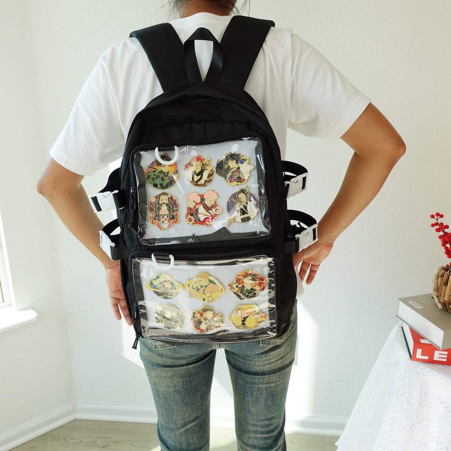 Kawaii Ita Backpack for Pin Display Kawaii Ita Backpack for Pin Display — ita backpack with clear display window