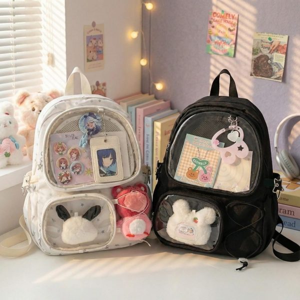 Kawaii Ita Backpack for Pin Display — ita backpack detail view