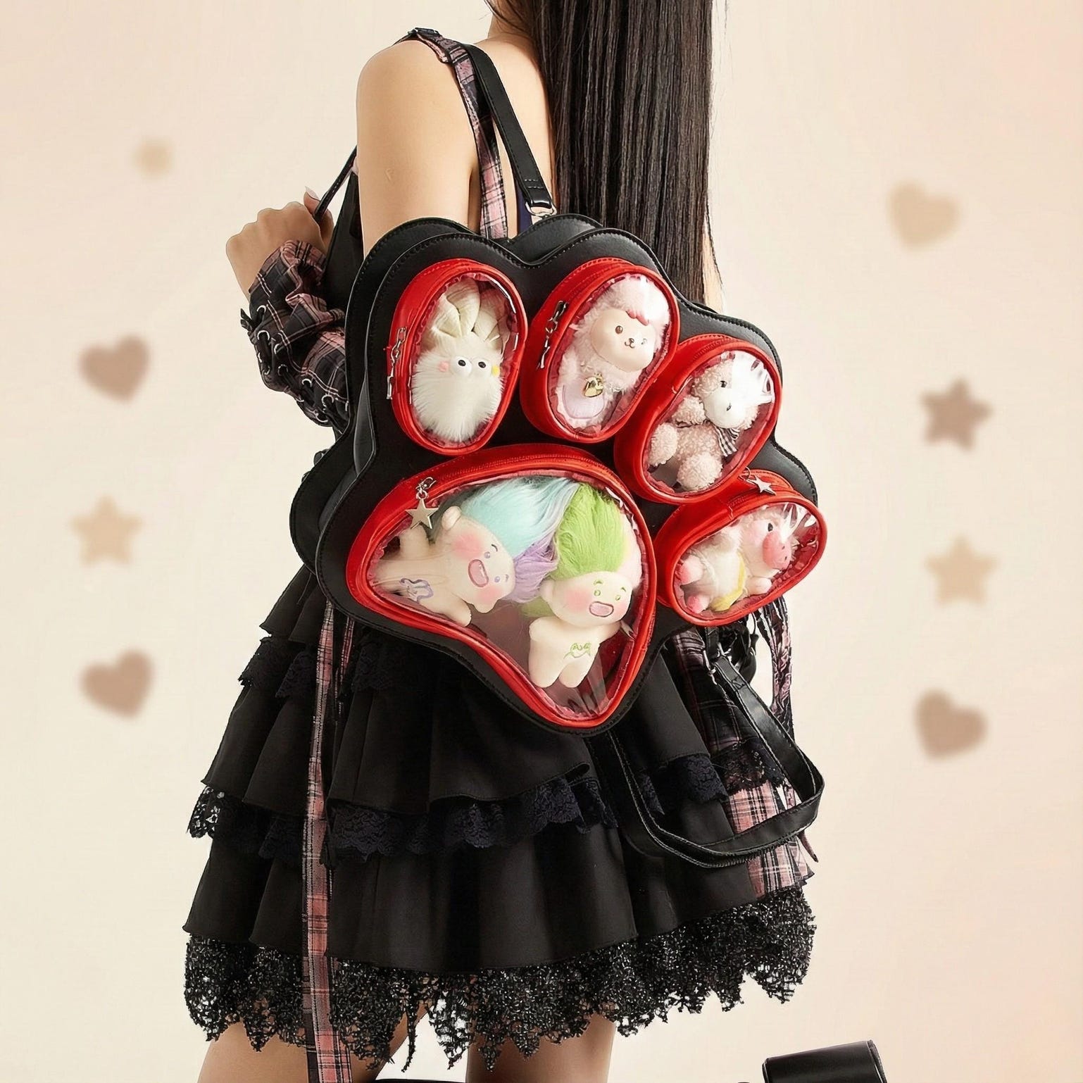 Kawaii Ita Backpack for Pin Display Kawaii Ita Backpack for Pin Display — ita backpack detail view
