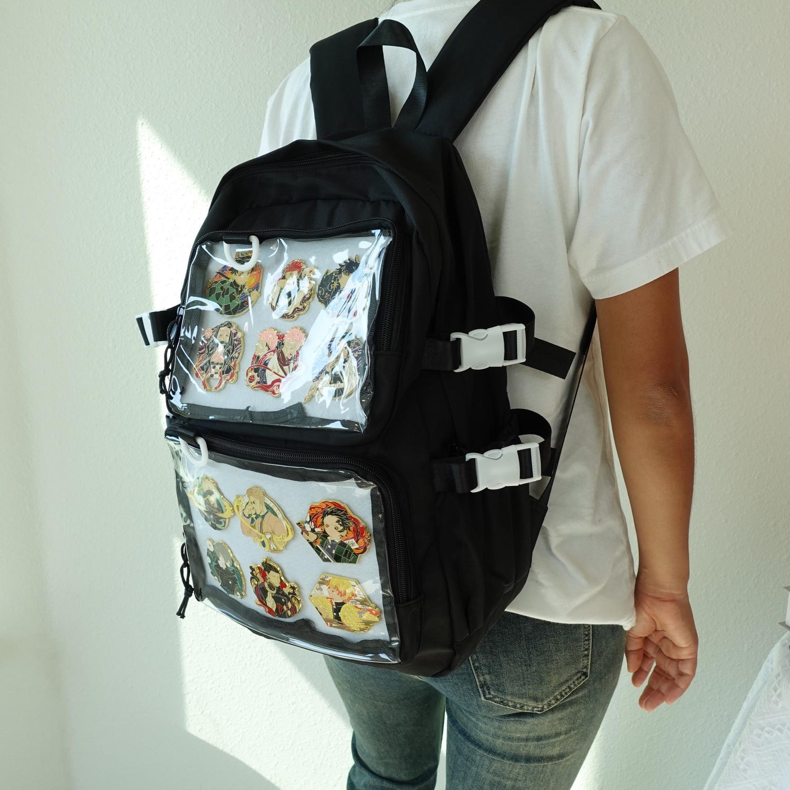 Kawaii Ita Backpack for Pin Display Kawaii Ita Backpack for Pin Display — ita backpack detail view