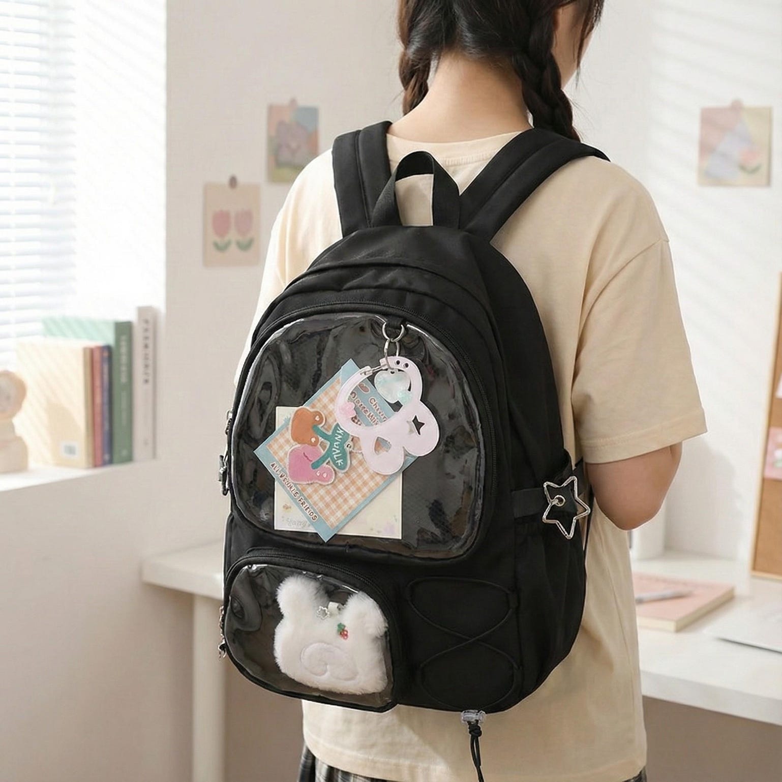 Kawaii Ita Backpack for Pin Display Kawaii Ita Backpack for Pin Display — ita backpack detail view